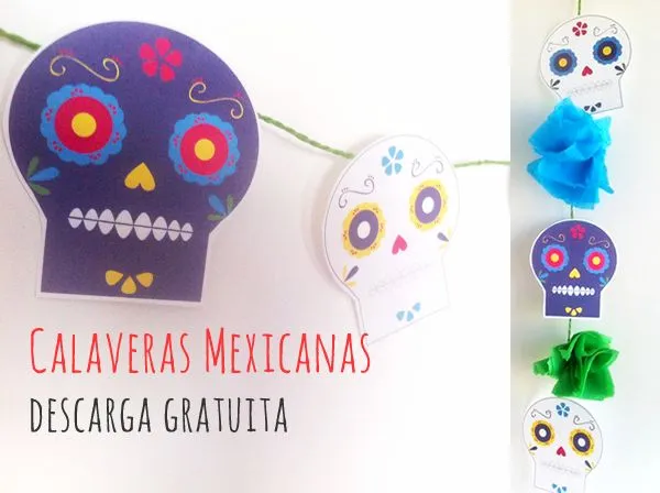 Manualidades: Dibujos de calaveras mexicanas para imprimir y decorar Manualidades: Dibujos de calaveras mexicanas para imprimir y decorar