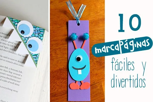 Manualidades: Diez marcapáginas divertidísimos | Emaús Oasis Manualidades: Diez marcapáginas divertidísimos | Emaús Oasis