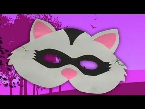 Manualidades disfraces de carnaval. Antifaz de mapache - YouTube Manualidades disfraces de carnaval. Antifaz de mapache - YouTube