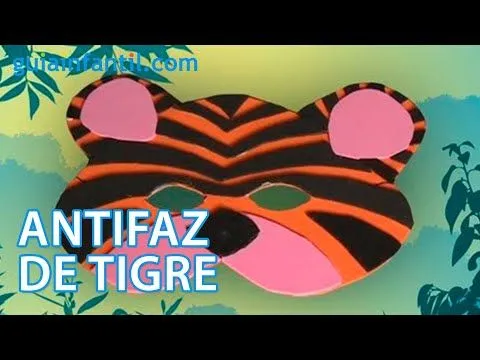 Manualidades de disfraz casero. Antifaz de tigre - YouTube