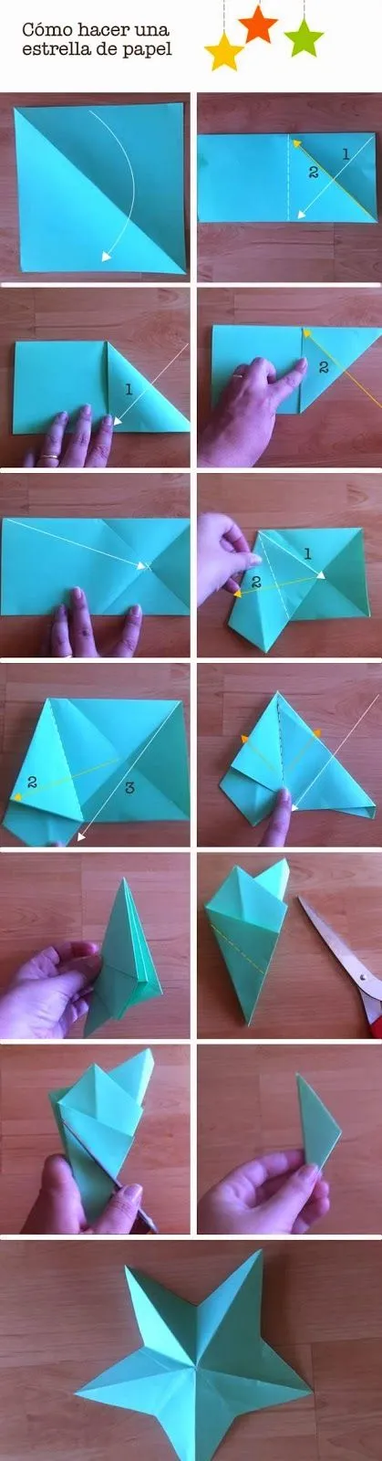 Manualidades: Cómo hacer estrellas de papel Manualidades: Cómo hacer estrellas de papel
