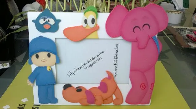 MIS MANUALIDADES CON EVA: MARCO DE FOTOS POCOYO Y SUS AMIGOS MIS MANUALIDADES CON EVA: MARCO DE FOTOS POCOYO Y SUS AMIGOS