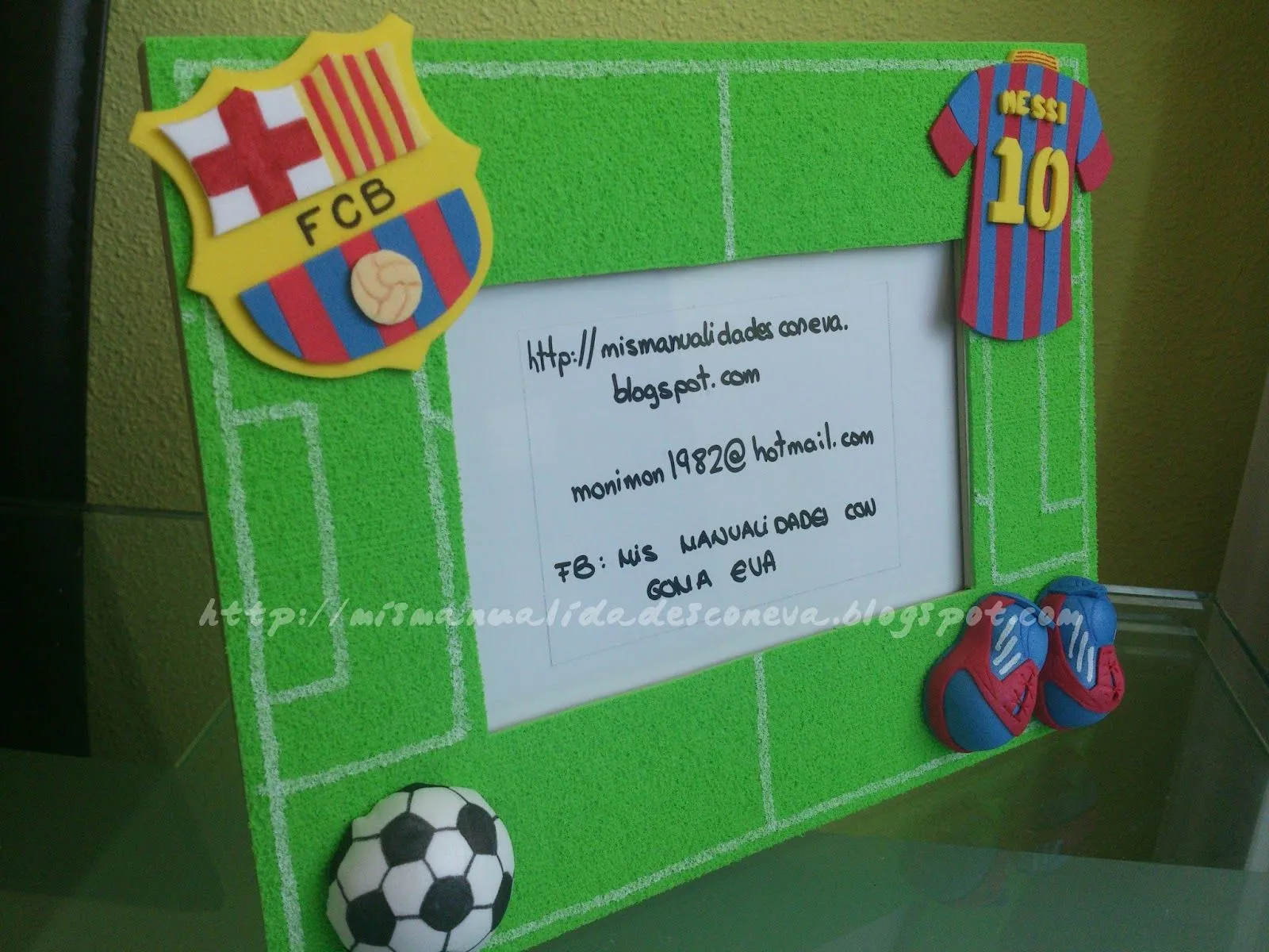 MIS MANUALIDADES CON EVA: MARCO DE FOTOS BARÇA MIS MANUALIDADES CON EVA: MARCO DE FOTOS BARÇA