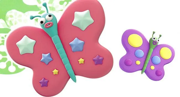 Manualidades fáciles para niños de muñecos de plastilina con iman Manualidades fáciles para niños de muñecos de plastilina con iman