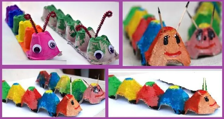 Manualidades faciles Oruga con carton de huevo | manualidades para ... Manualidades faciles Oruga con carton de huevo | manualidades para ...