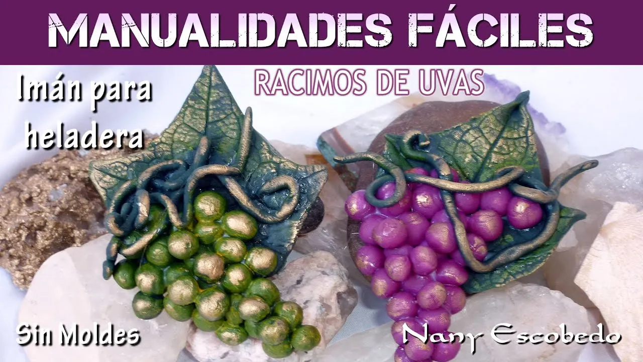 MANUALIDADES FÁCILES RACIMOS DE UVAS IMAN PARA HELADERA - YouTube MANUALIDADES FÁCILES RACIMOS DE UVAS IMAN PARA HELADERA - YouTube