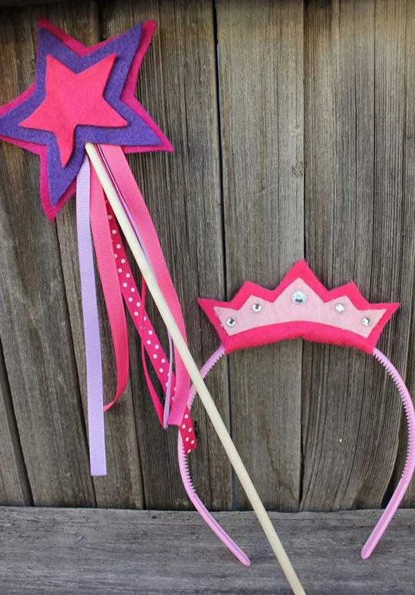Manualidades con fieltro: Coronas de princesa Manualidades con fieltro: Coronas de princesa