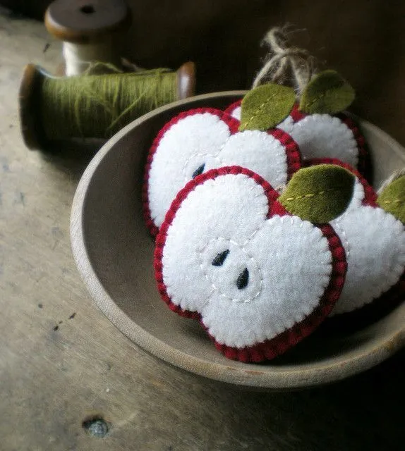 Manzanas Fieltro | Broches de Fieltro | ideas y trucos para ... Manzanas Fieltro | Broches de Fieltro | ideas y trucos para ...