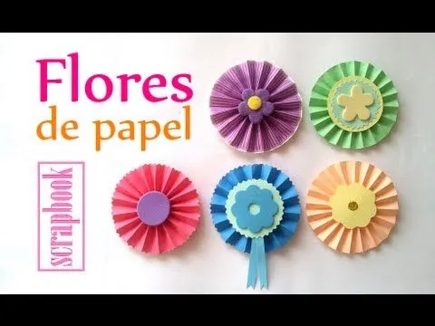 Manualidades: Cómo hacer una FLOR DE PAPEL - acordeón, abanico ... Manualidades: Cómo hacer una FLOR DE PAPEL - acordeón, abanico ...