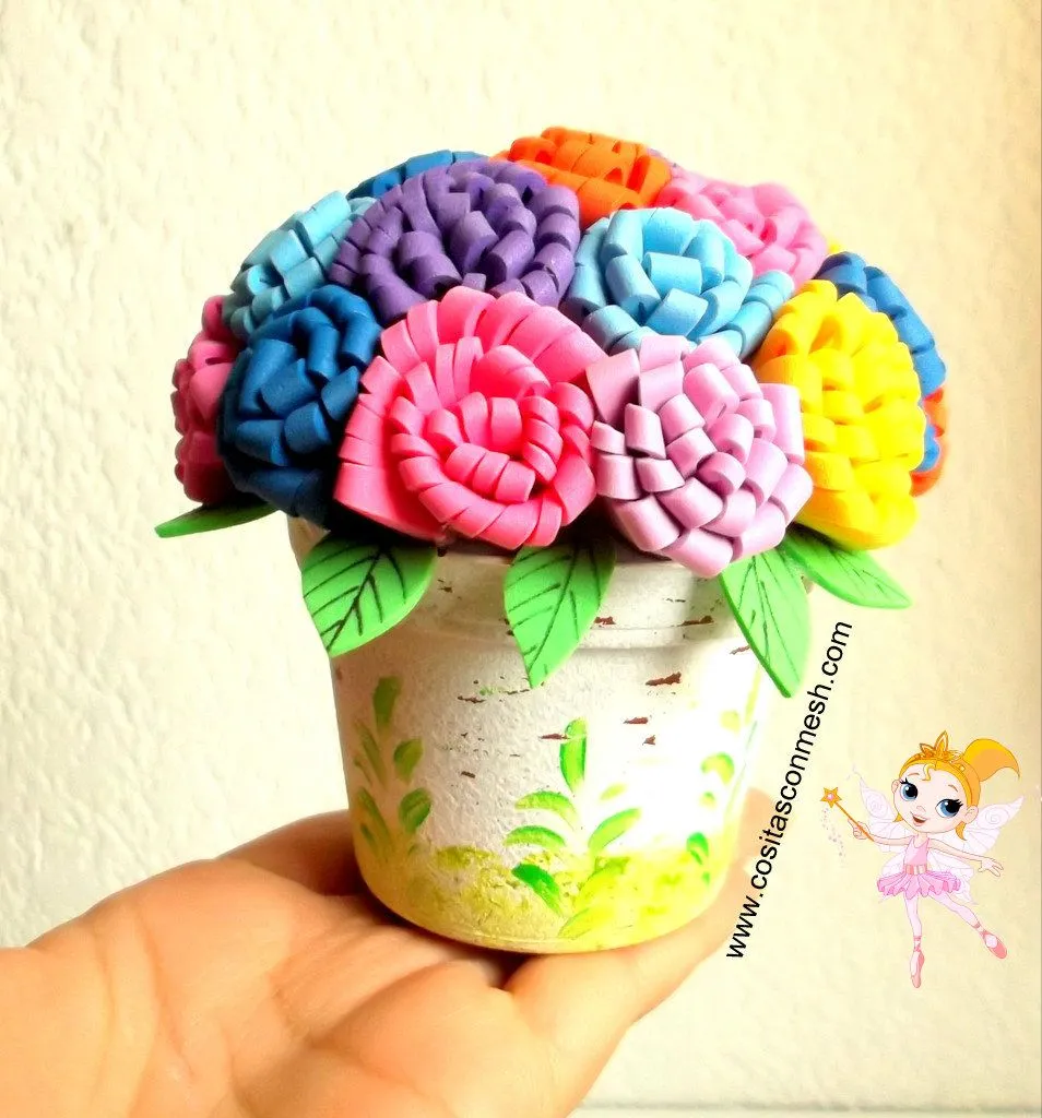 Manualidades flores de fomi ~ cositasconmesh Manualidades flores de fomi ~ cositasconmesh