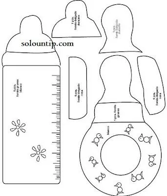 Manualidades en foami para baby shower | Solountip. Manualidades en foami para baby shower | Solountip.