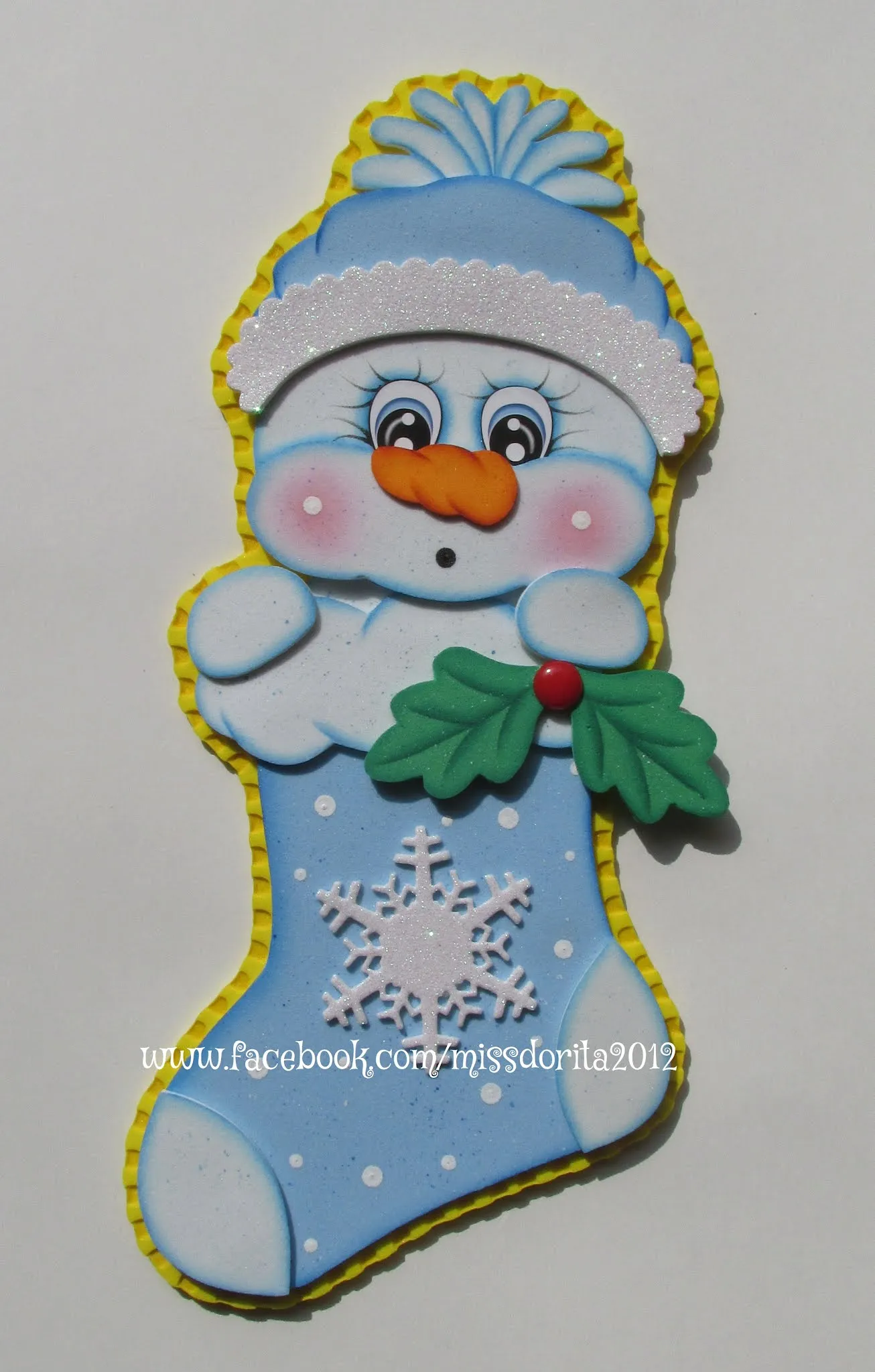 Manualidades en Foami Miss Dorita: Botita Navideña Muñeco de Nieve en Foami Manualidades en Foami Miss Dorita: Botita Navideña Muñeco de Nieve en Foami