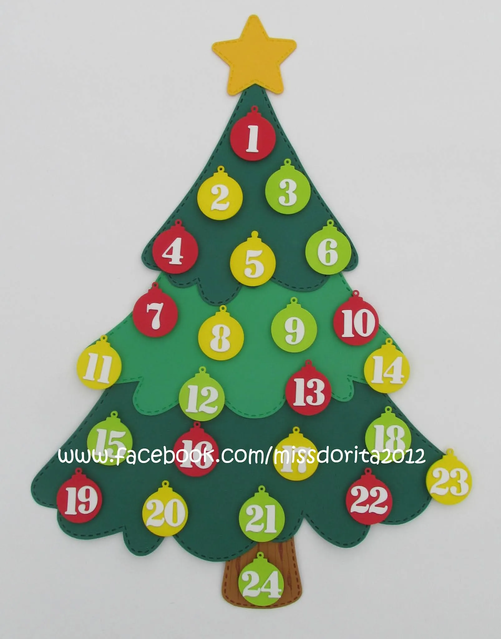 Manualidades en Foami Miss Dorita: Calendario de Adviento Arbolito en Foami Manualidades en Foami Miss Dorita: Calendario de Adviento Arbolito en Foami
