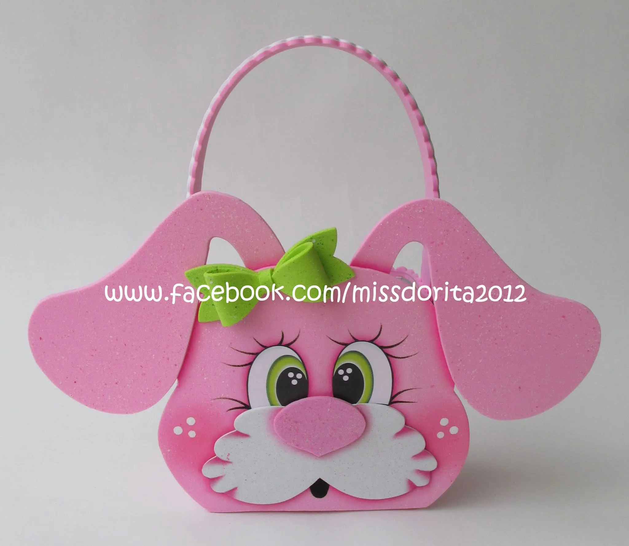 Manualidades en Foami Miss Dorita: Dulcero Conejo de Pascua en Foami