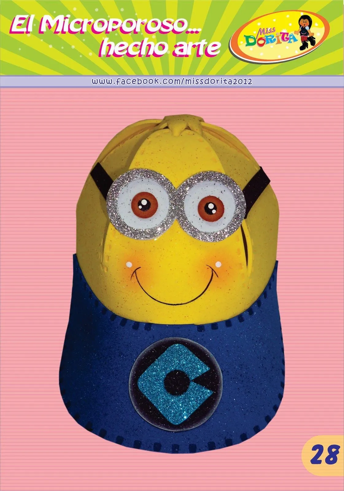 Manualidades en Foami Miss Dorita: Gorro Minion I Manualidades en Foami Miss Dorita: Gorro Minion I