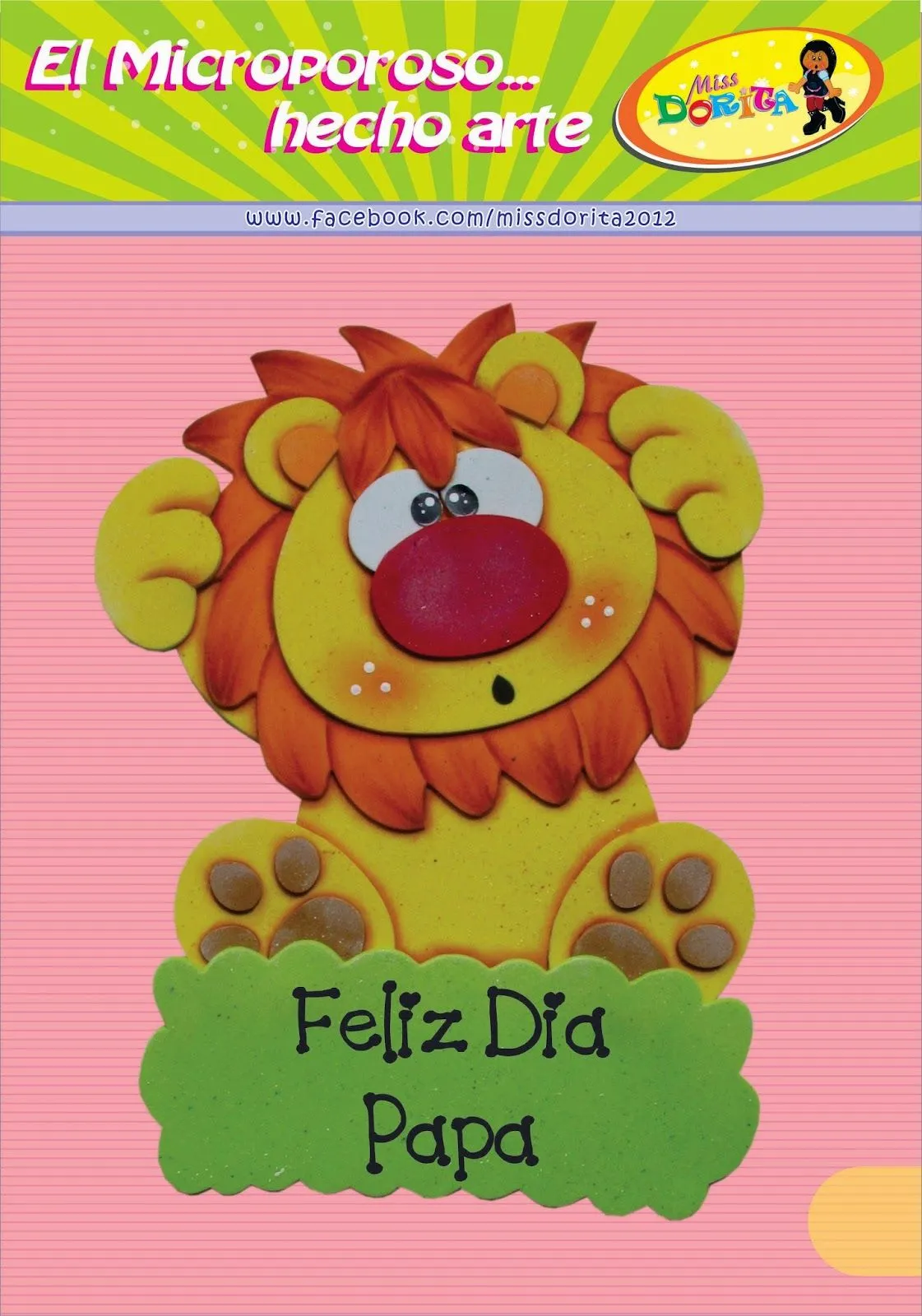 Manualidades en Foami Miss Dorita: León para Papá Manualidades en Foami Miss Dorita: León para Papá