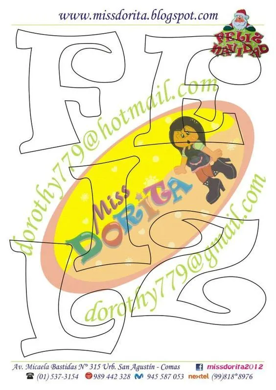 Manualidades en Foami Miss Dorita: Letrero Feliz Navidad Manualidades en Foami Miss Dorita: Letrero Feliz Navidad
