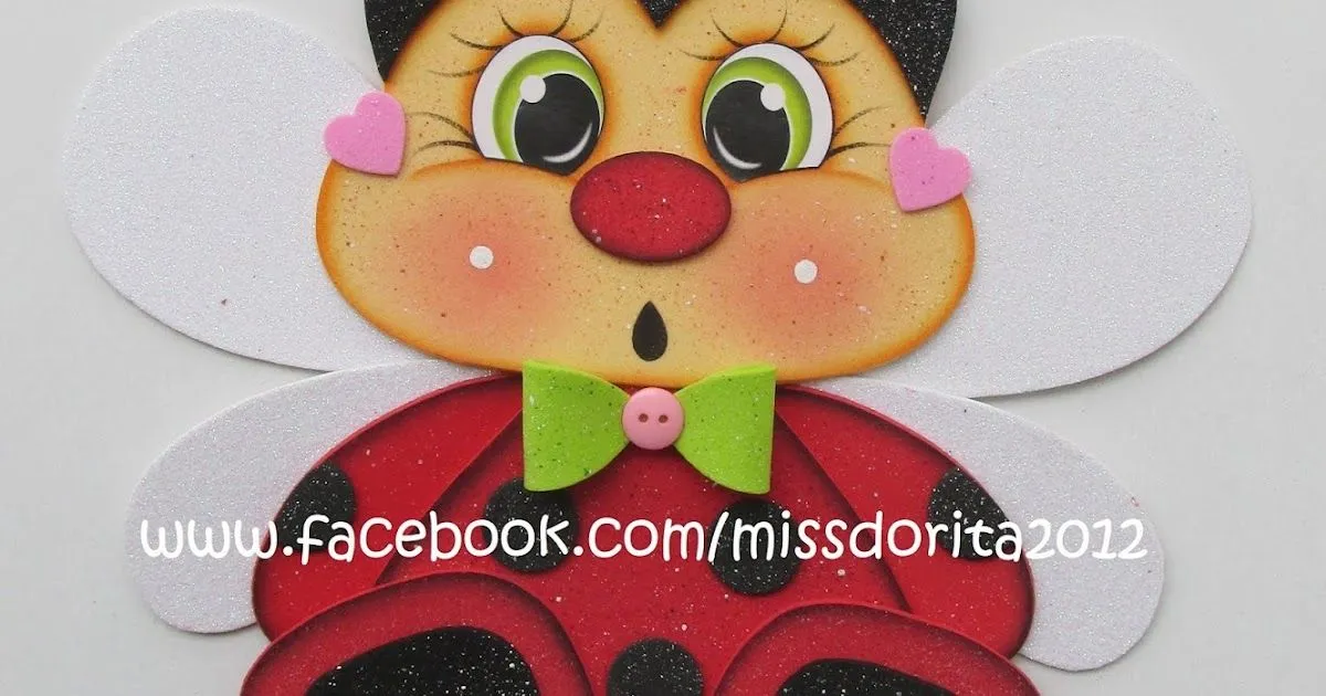 Manualidades en Foami Miss Dorita: Mariquita en Foamy Manualidades en Foami Miss Dorita: Mariquita en Foamy