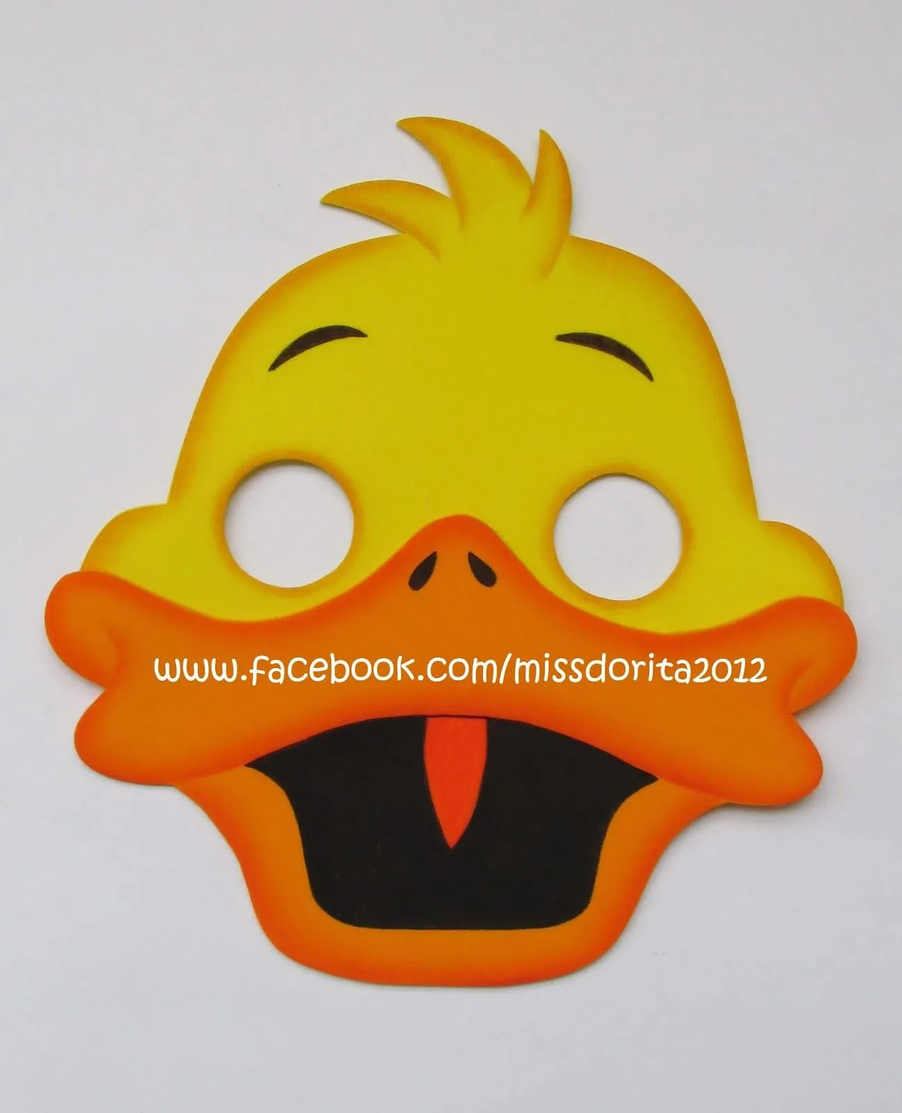 Manualidades en Foami Miss Dorita: Máscara de Patito en Foamy Manualidades en Foami Miss Dorita: Máscara de Patito en Foamy
