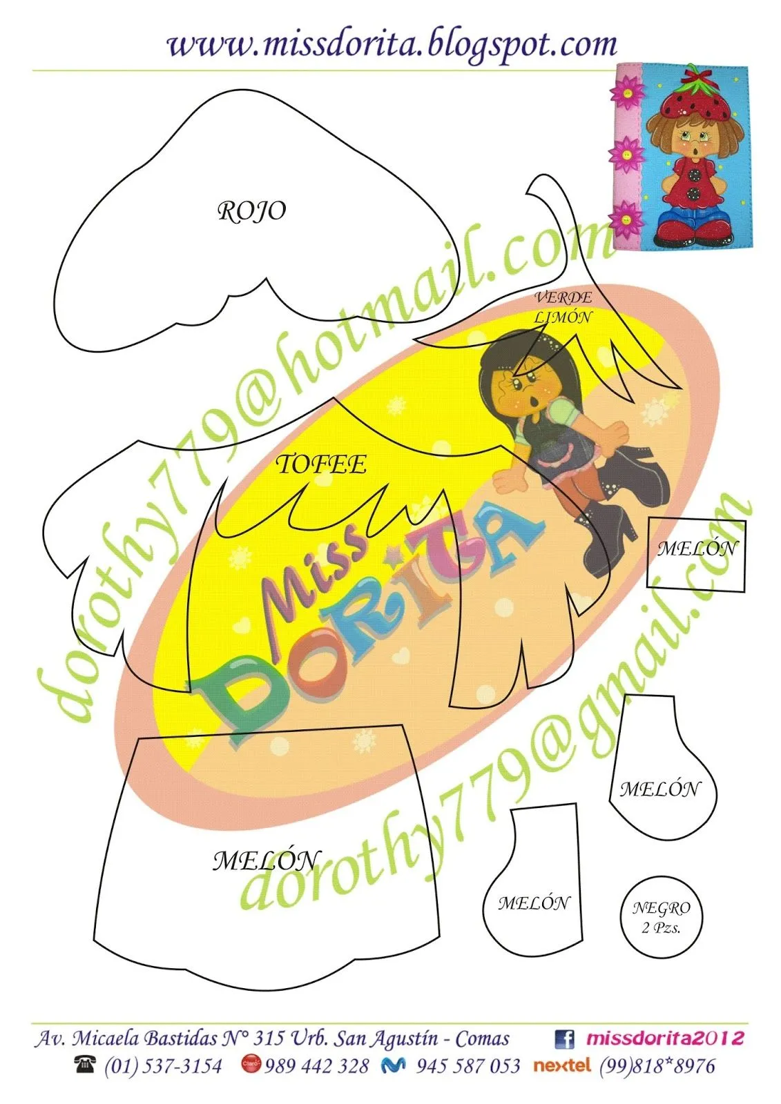Manualidades en Foami Miss Dorita: Niña Fresa Manualidades en Foami Miss Dorita: Niña Fresa