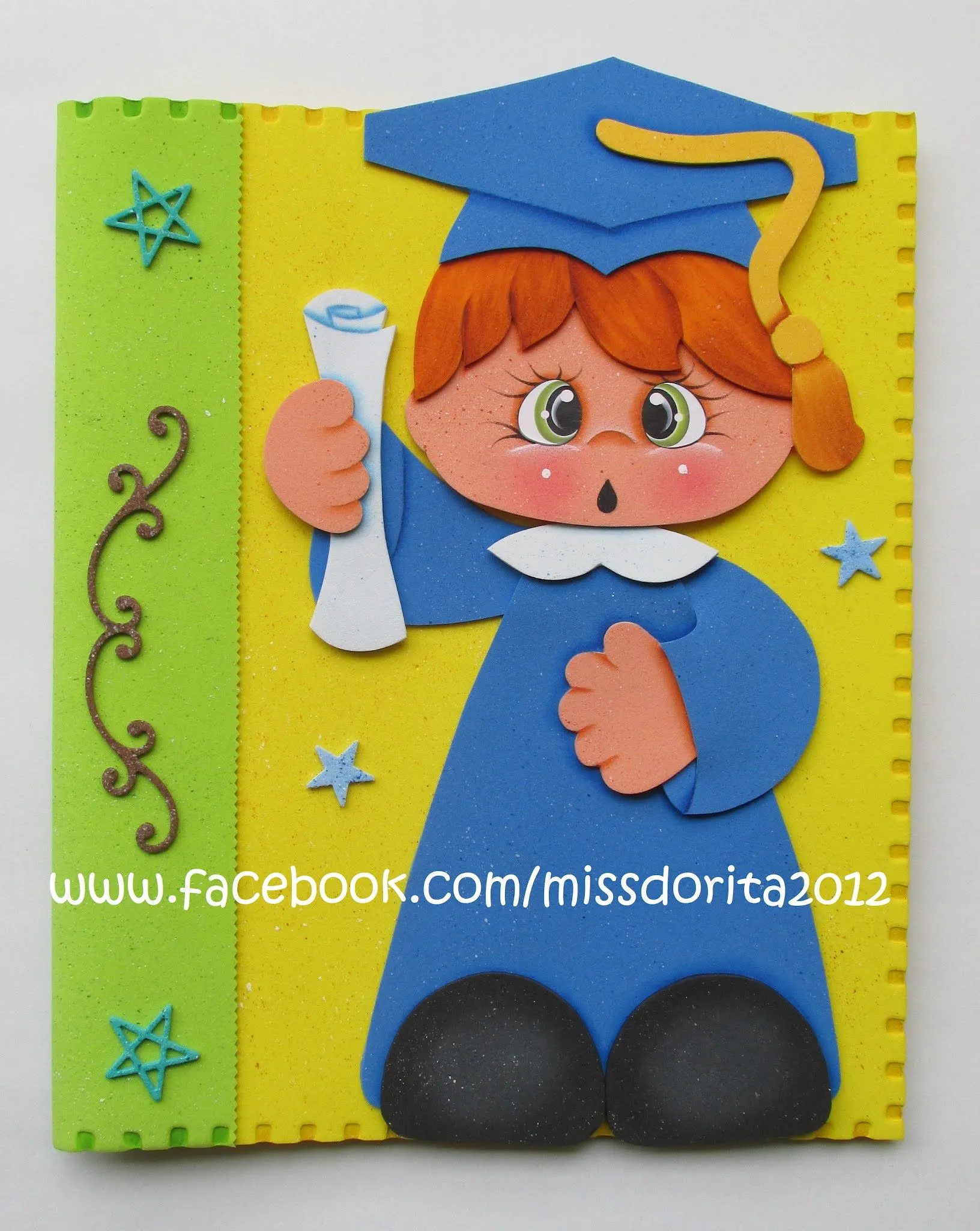 Manualidades en Foami Miss Dorita: Niño Graduado en Foami Manualidades en Foami Miss Dorita: Niño Graduado en Foami