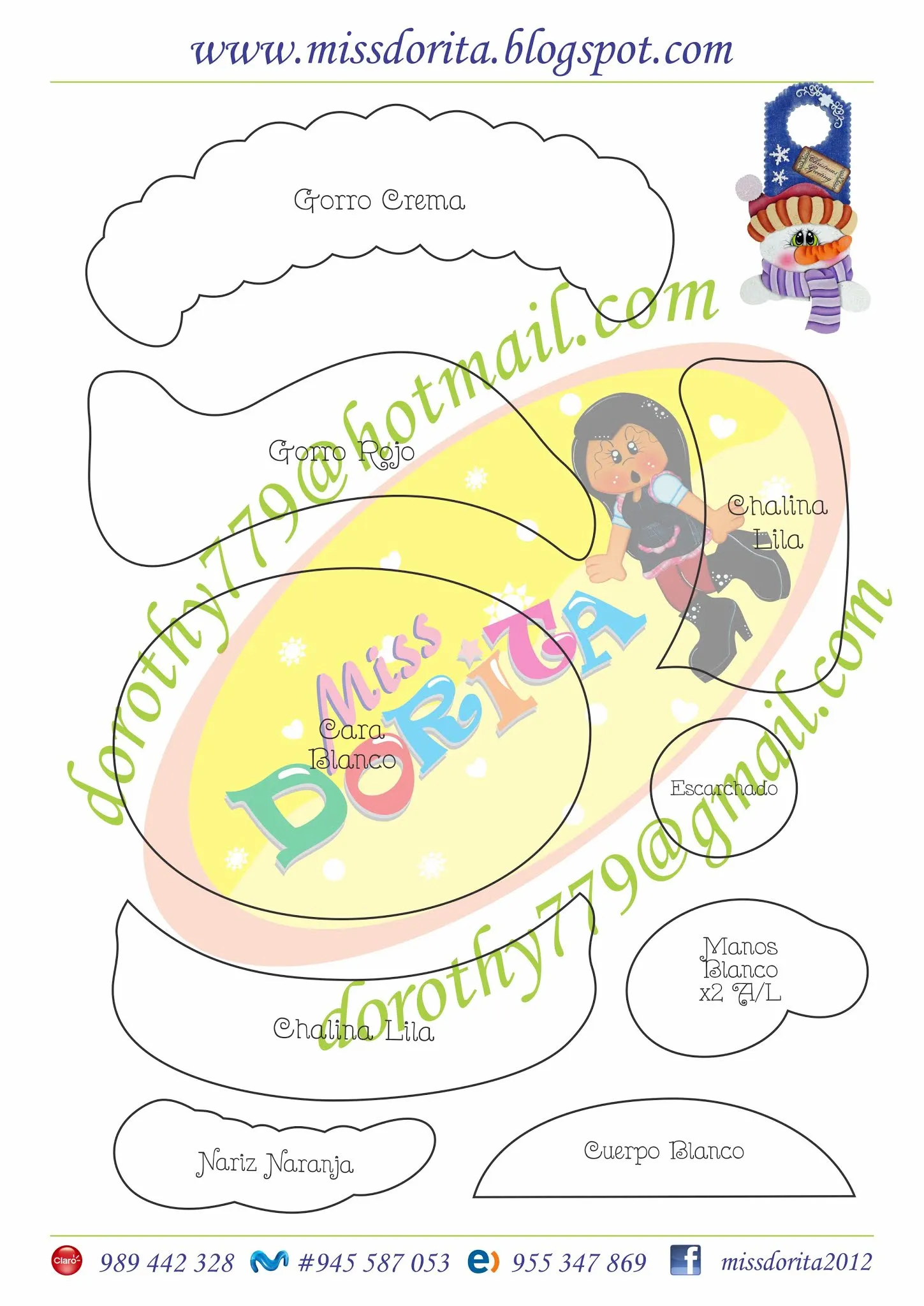 Manualidades en Foami Miss Dorita: Pala Muñeco de Nieve en Foamy Manualidades en Foami Miss Dorita: Pala Muñeco de Nieve en Foamy