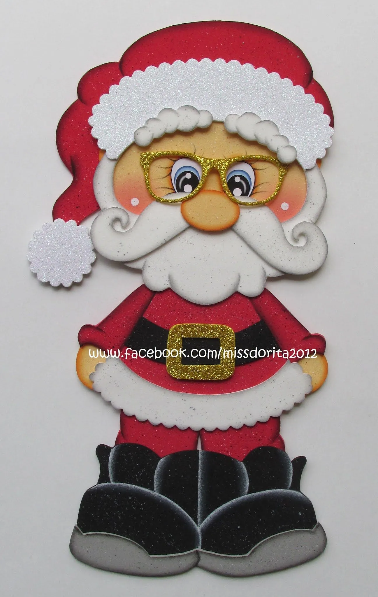 Manualidades en Foami Miss Dorita: Papá Noel en Foami Manualidades en Foami Miss Dorita: Papá Noel en Foami