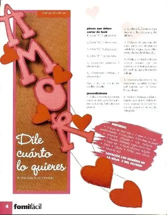 manualidades en foami para san valentin | Todo en GOMA EVA