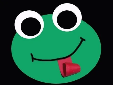 Cómo hacer una rana con papel de construcción