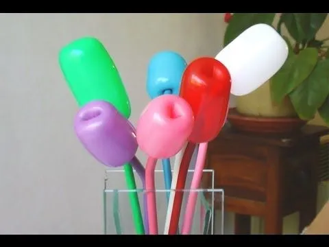 Manualidades con globos - Ramo de tulipanes - Manualidades para ... Manualidades con globos - Ramo de tulipanes - Manualidades para ...