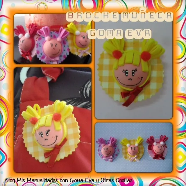MIS MANUALIDADES CON GOMA EVA Y OTRAS COSITAS: BROCHE CARITA DE ... MIS MANUALIDADES CON GOMA EVA Y OTRAS COSITAS: BROCHE CARITA DE ...