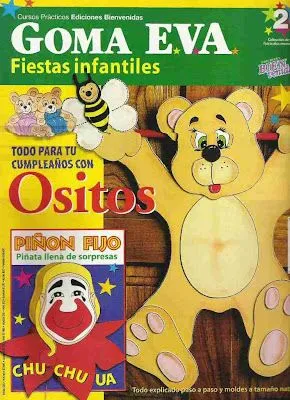 Manualidades: Goma Eva - Fiestas Infantiles Ositos