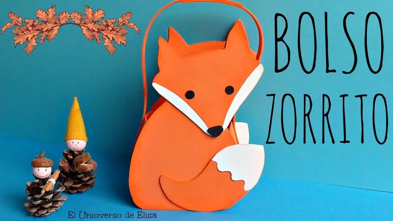 Manualidades con Goma Eva o Foamy, Bolso para Caramelos Zorrito Kawaii,  Otoño, Halloween - YouTube