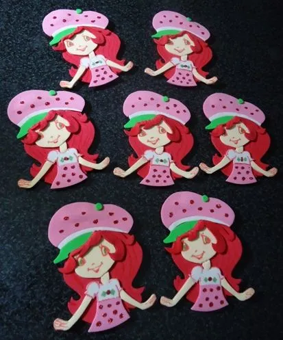 Como hacer una frutillita en goma eva - Imagui