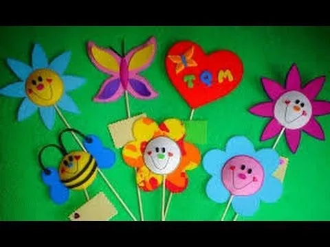 Como hacer manualidades con goma eva para niños 2 - YouTube
