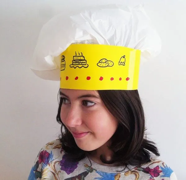 Manualidades: Cómo hacer un gorro de cocinero de papel. Manualidades: Cómo hacer un gorro de cocinero de papel.