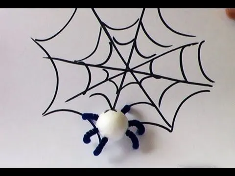 Manualidades Halloween - Araña - Manualidades para todos - YouTube Manualidades Halloween - Araña - Manualidades para todos - YouTube