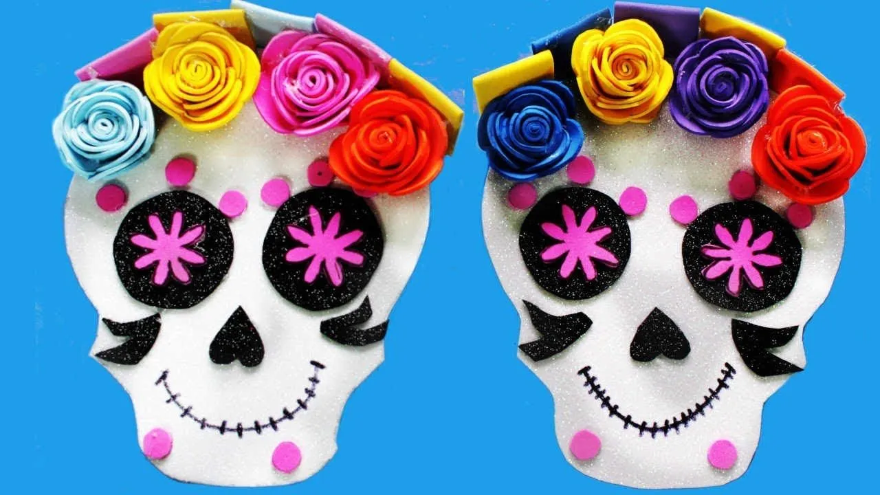 Manualidades para halloween: Calaveras de Día de Muertos 