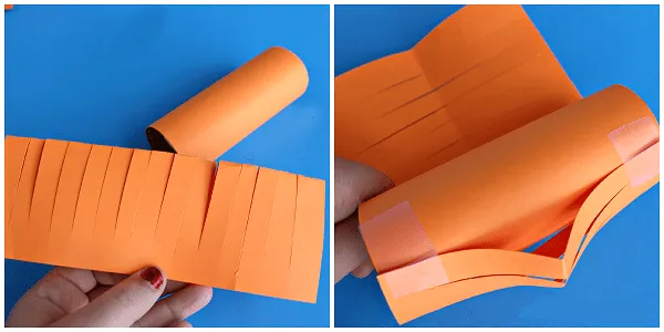 Manualidades para Halloween - Linterna de rollo de papel en forma ... Manualidades para Halloween - Linterna de rollo de papel en forma ...