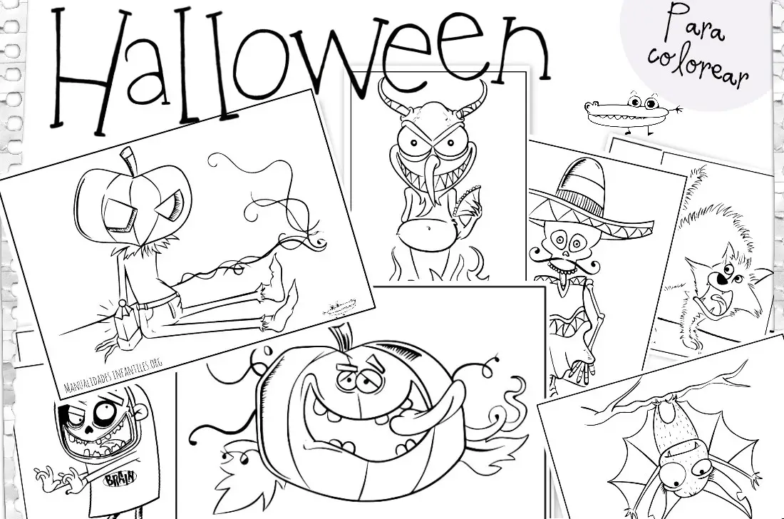 Dibujos de Halloween -Manualidades Infantiles Dibujos de Halloween -Manualidades Infantiles