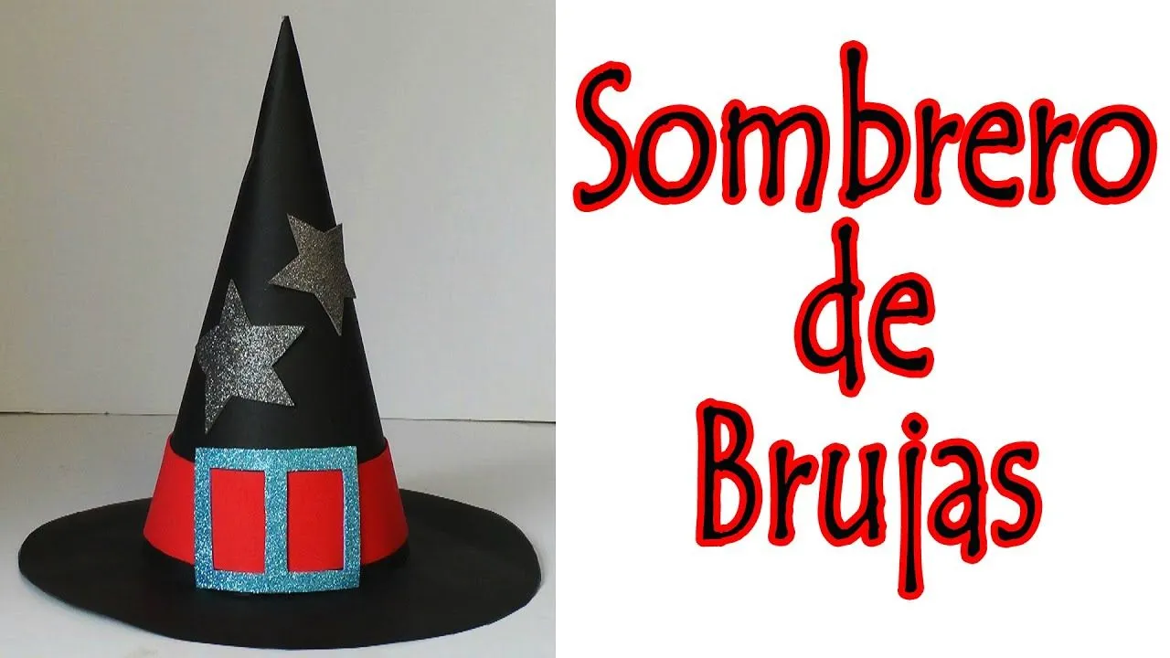 Manualidades para Halloween - Sombrero de bruja - Manualidades para todos - YouTube Manualidades para Halloween - Sombrero de bruja - Manualidades para todos - YouTube