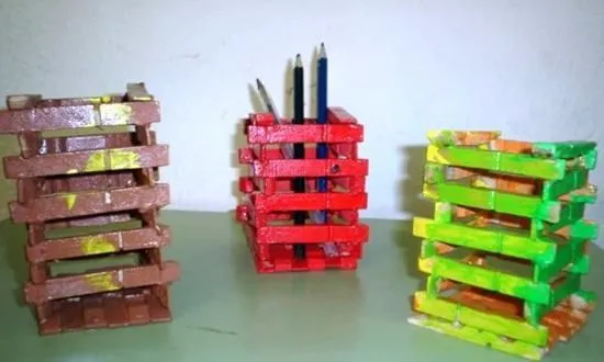 Canastas con abatelenguas - Imagui