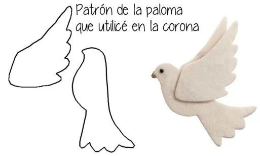 Paloma de paz en foami - Imagui