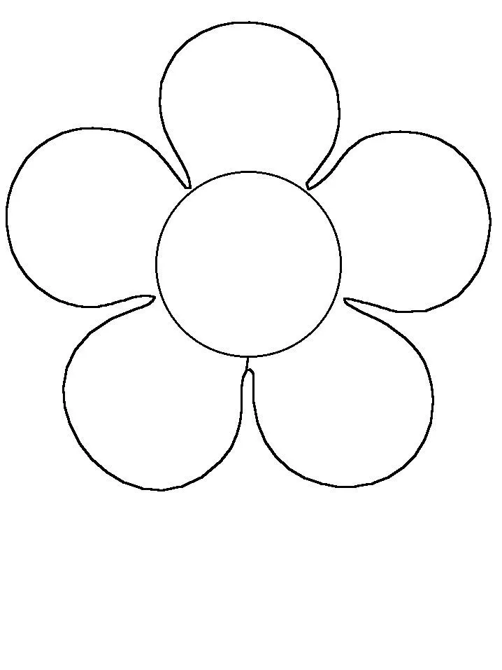 Molde de flor de 5 petalos - Imagui