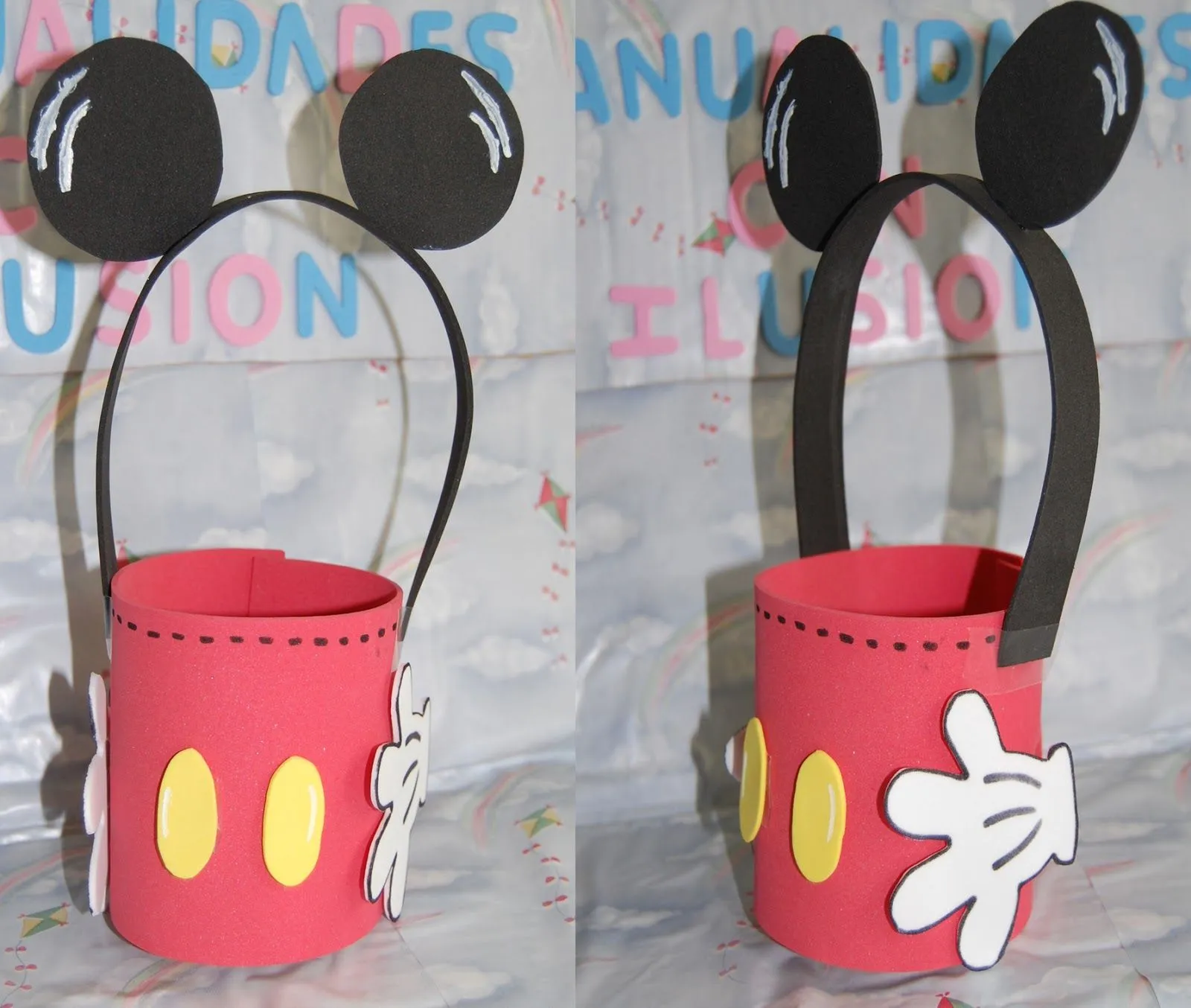 Manualidades con ilusion: DULCEROS MICKEY Y MINNIE MOUSE Manualidades con ilusion: DULCEROS MICKEY Y MINNIE MOUSE
