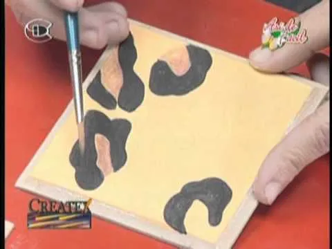 MANUALIDADES IMITACION PIEL DE LEOPARDO - YouTube