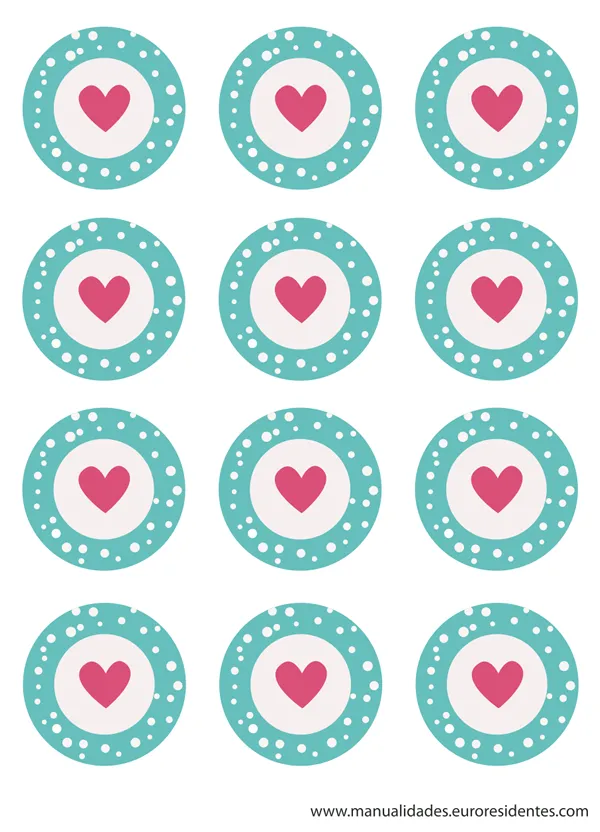Manualidades: Imprimibles para cupcakes