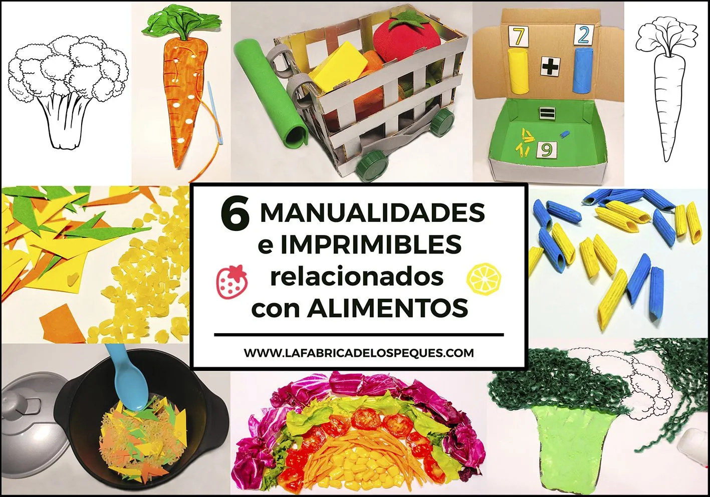 6 manualidades e imprimibles relacionados con alimentos. - La fábrica de los peques 6 manualidades e imprimibles relacionados con alimentos. - La fábrica de los peques