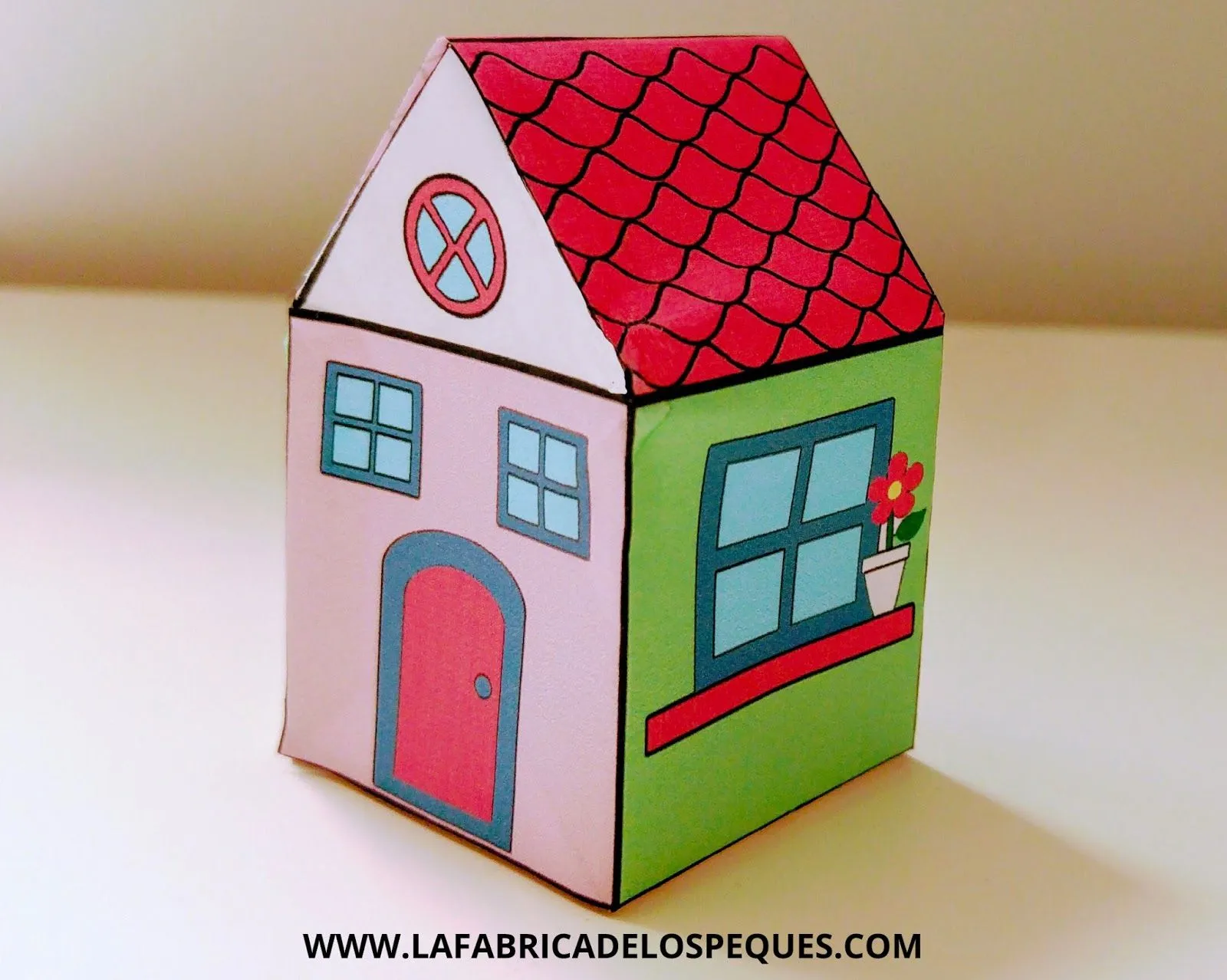 Manualidades infantiles: Casas imprimibles - La fábrica de los peques Manualidades infantiles: Casas imprimibles - La fábrica de los peques