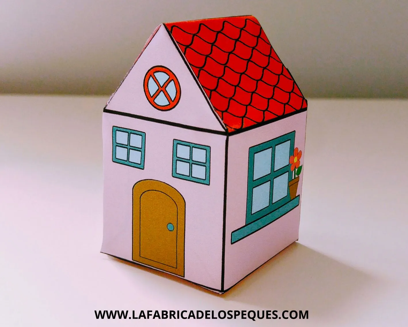 Manualidades infantiles: Casas imprimibles - La fábrica de los peques Manualidades infantiles: Casas imprimibles - La fábrica de los peques